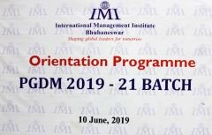 Orientation Programme Of PGDM Batch 2019-21